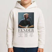 Fender Orange Song List Kids Hoodie 4
