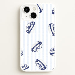 Dad Rugby Ball Pattern iPhone 13 Case