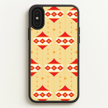 Abstract Christmas Baubles Pattern iPhone XS Max Case