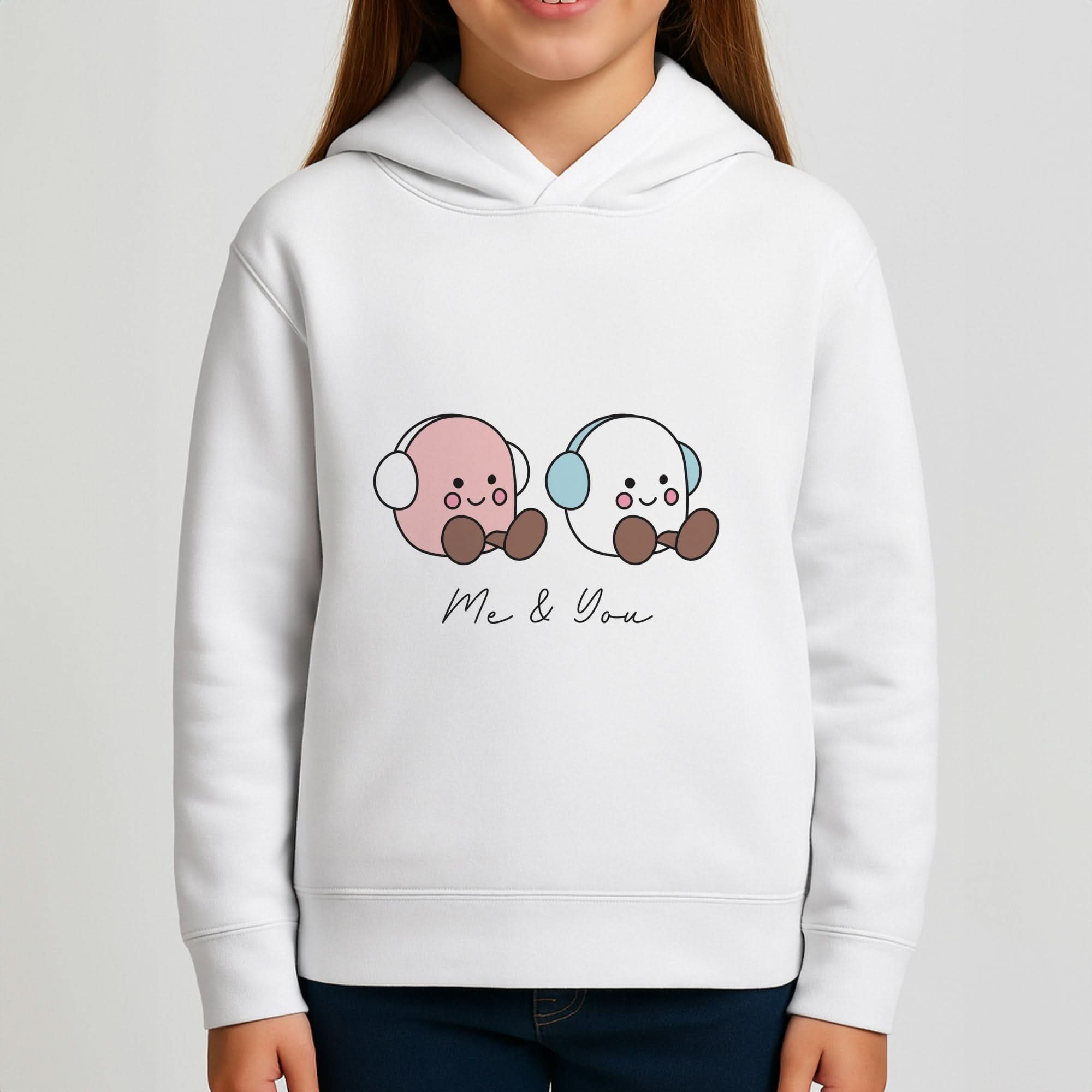 Cute Christmas Marshmellow Plushies Girls Hoodie