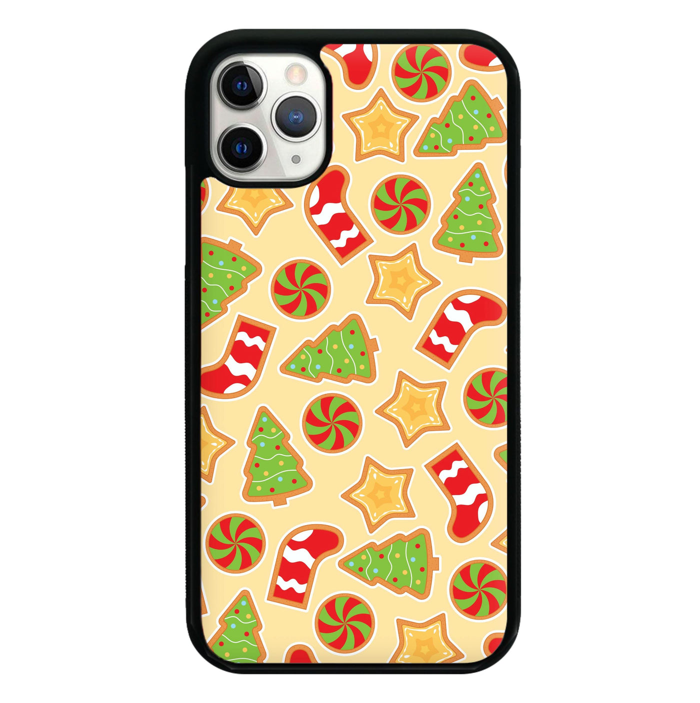 Gingerbread And Stocking Pattern Phone Case