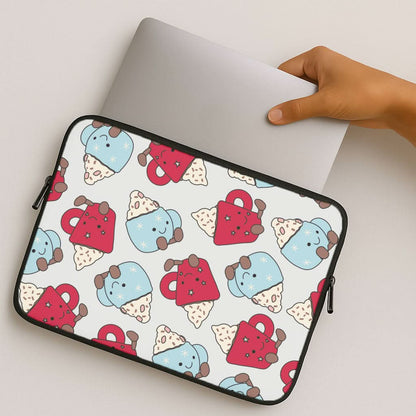 Christmas Drinks Plushies Pattern MacBook Cover