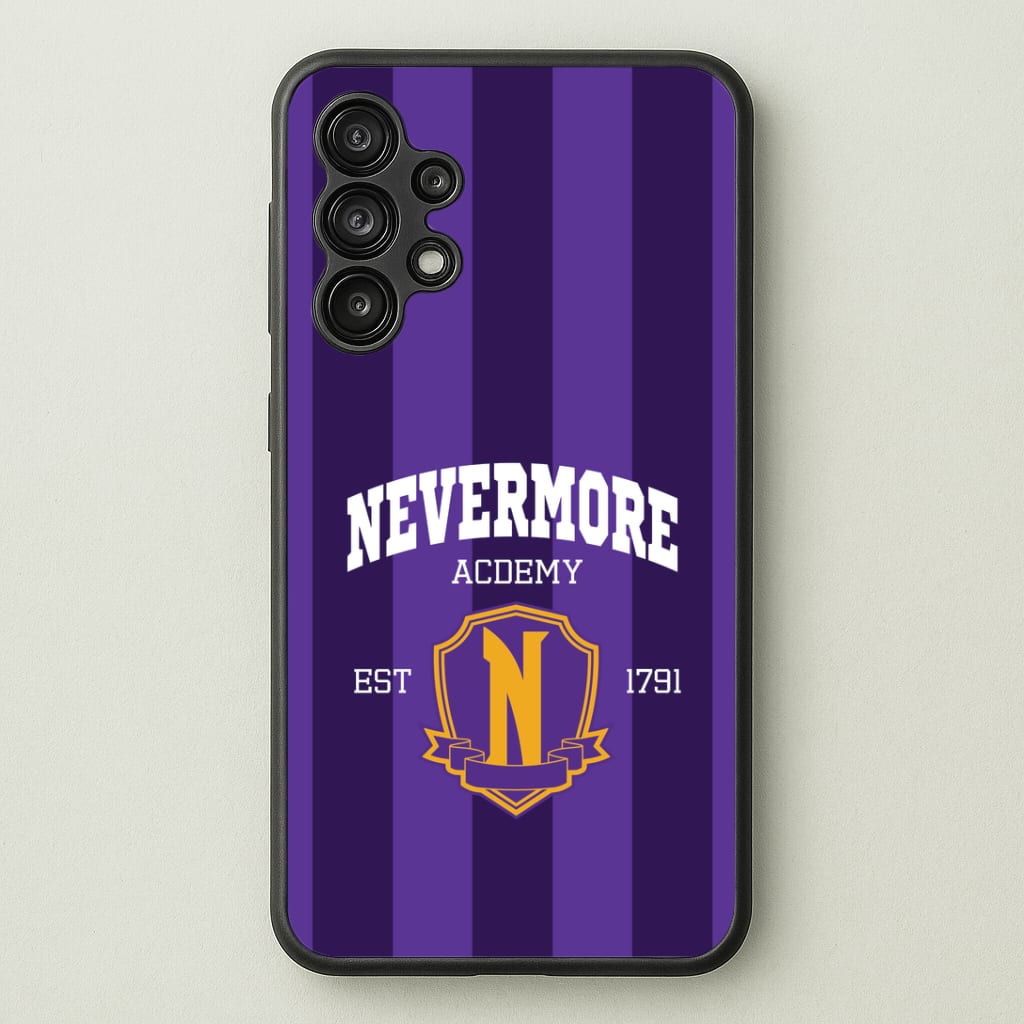 Addams Academy Purple Galaxy A13 Case