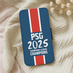Champion League Winners 25 PSG Leather Phone Case