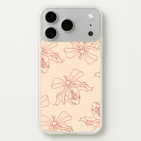 Cartoon Mouse Holly Pattern iPhone 17 Pro Case