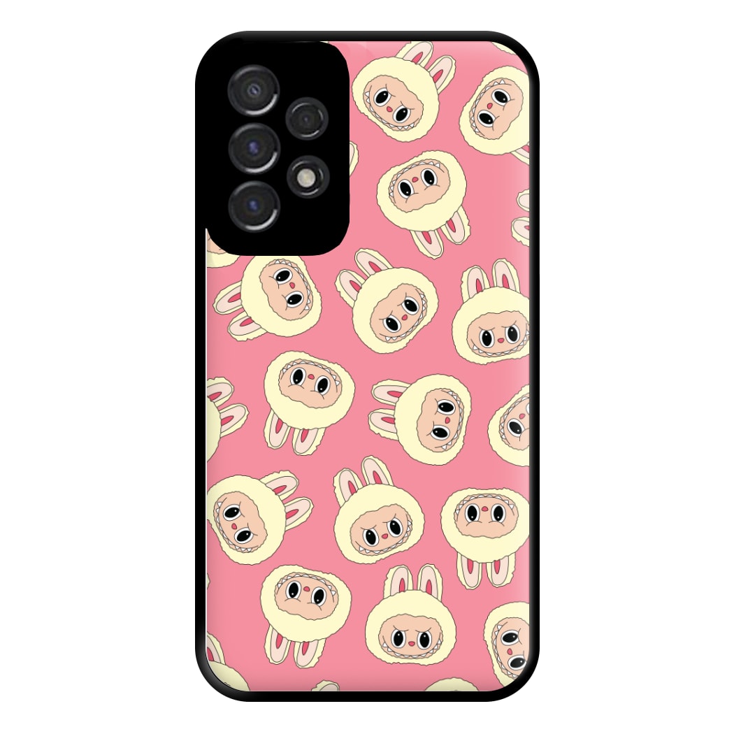 Cute Cream Monster Face Pattern Galaxy A53 Case