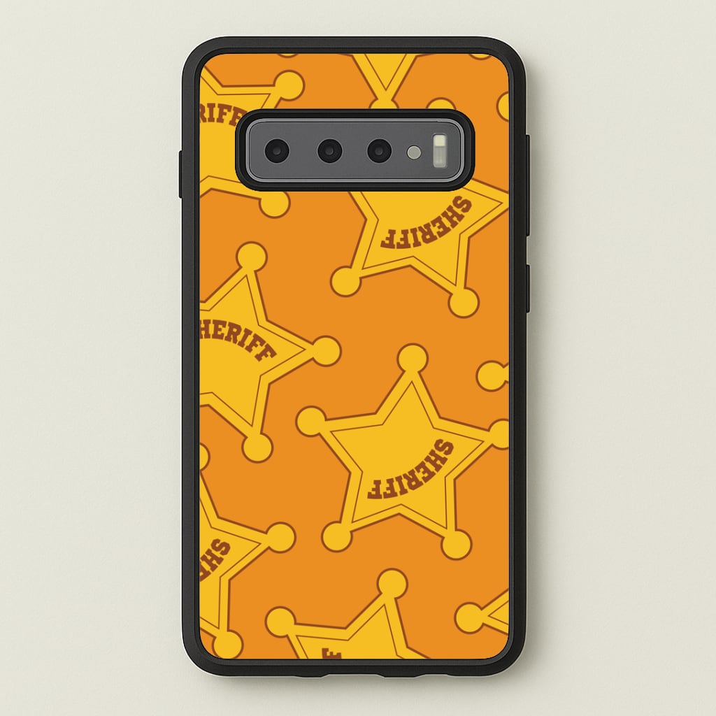 Sheriff Badge Pattern Galaxy S10 Case