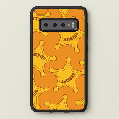 Sheriff Badge Pattern Galaxy S10 Plus Case