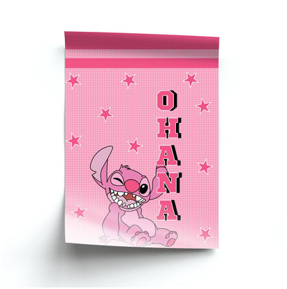 Pink Alien Ohana Poster