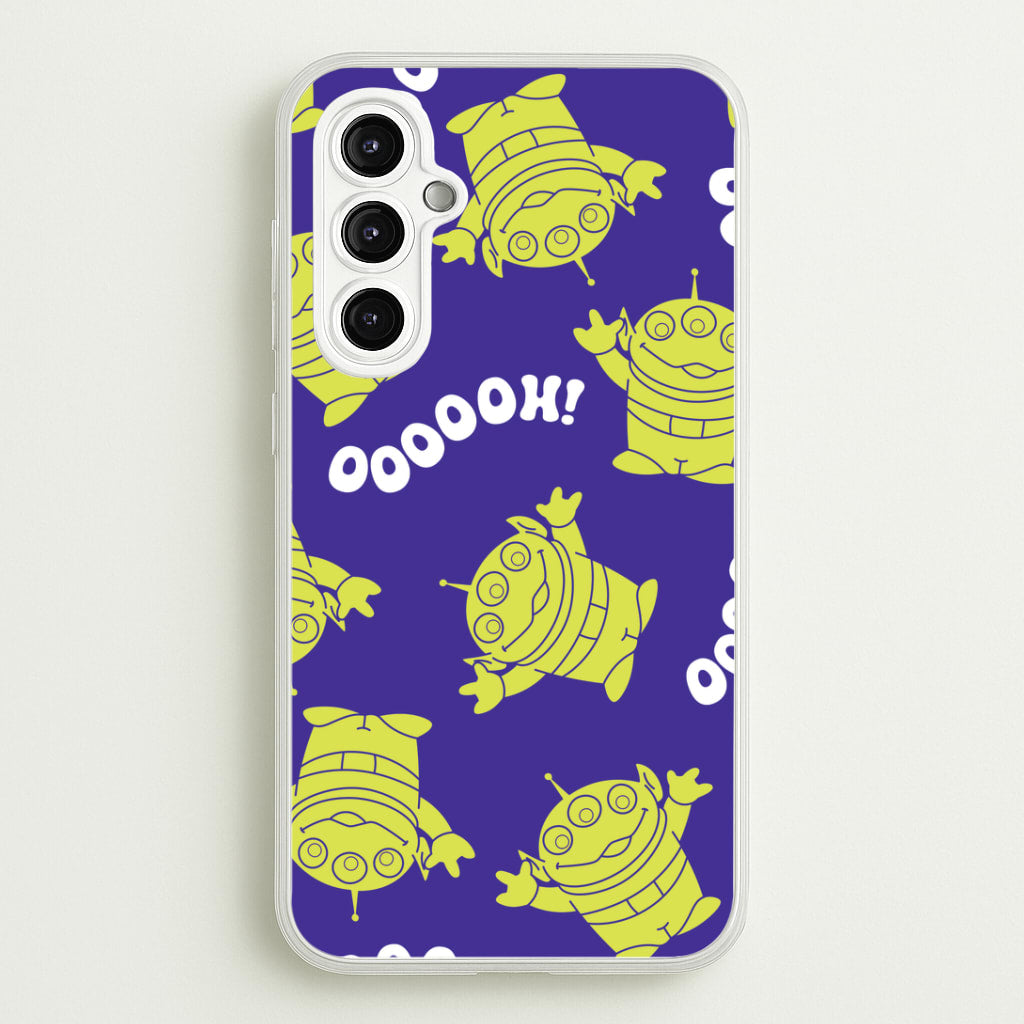 Toy Aliens Silhouette Pattern Galaxy A14 Case