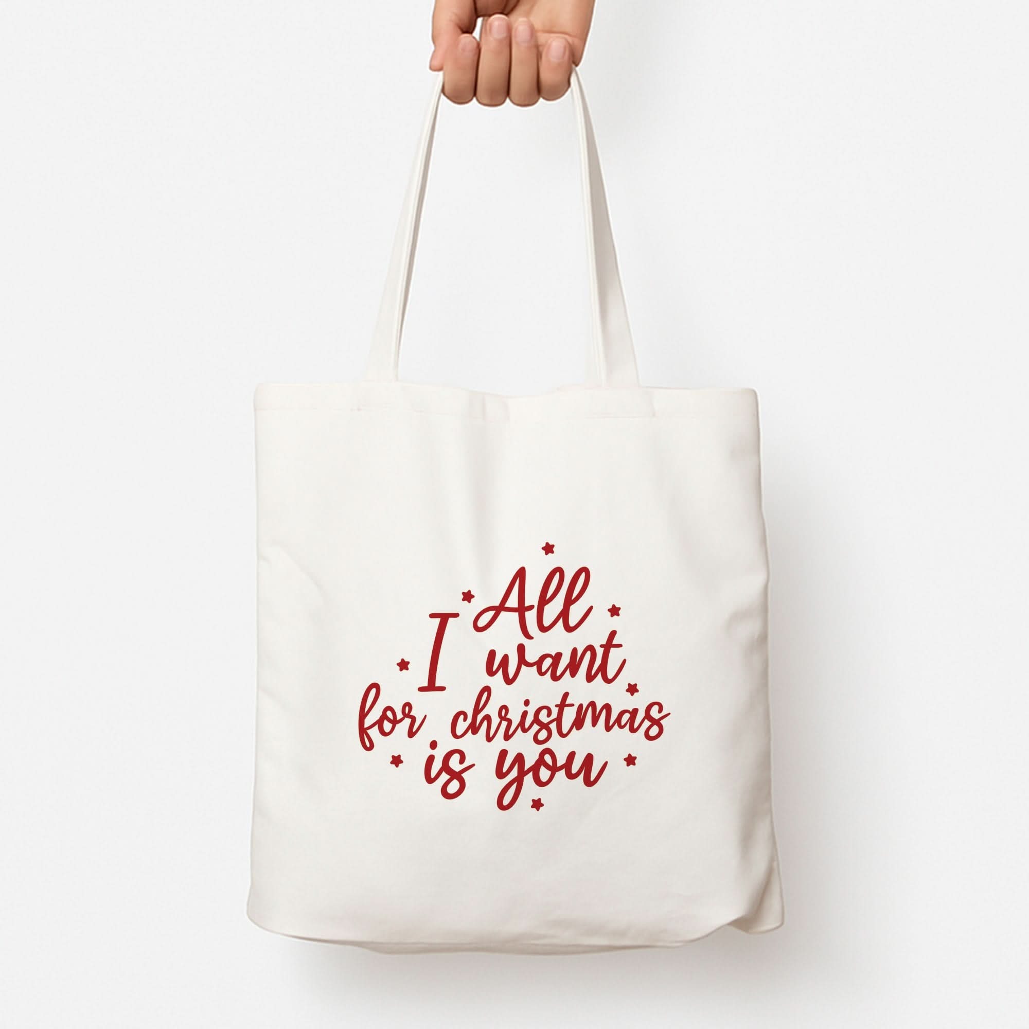 All I Want For Christmas Is You Stars Tote Bag