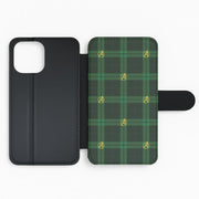 Superhero Team Green Tartan Pattern Flip / Wallet Phone Case 2