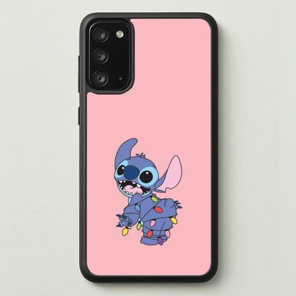 Cute Blue Alien Fairylights Galaxy Note 20 Case