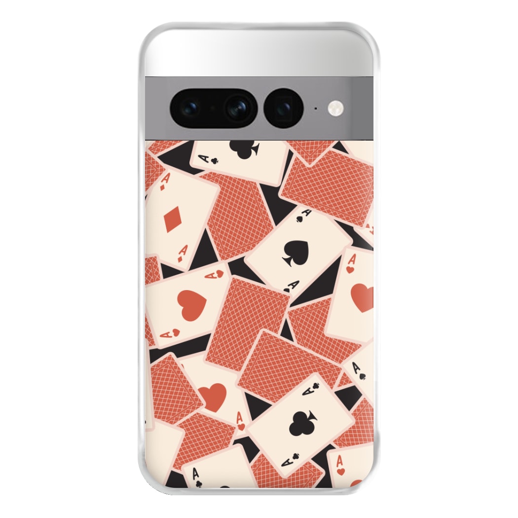 Playing Cards Collage Pattern Google Pixel 7 Pro Case