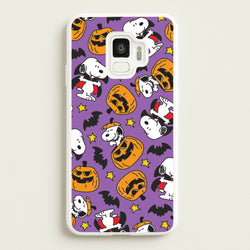 Cartoon Beagle Halloween Pattern Galaxy S9 Case