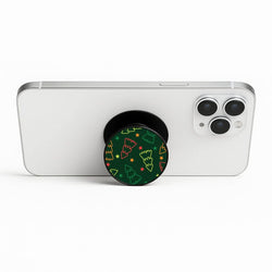Colourful Christmas Tree Outlines Pattern Phone Stand