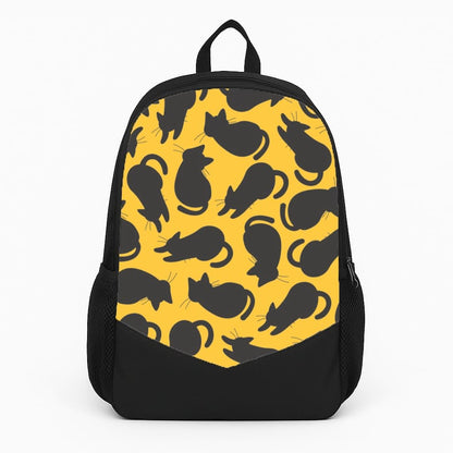 Black Cat Silhouettes Pattern Backpack