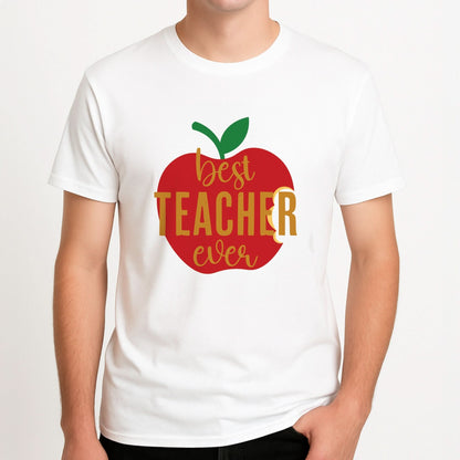Apple Best Teacher Ever Mens T-Shirt