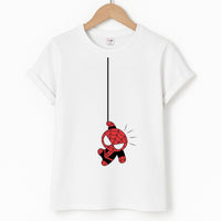 Gray Hanging Spider Hero T-Shirt
