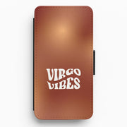 Virgo Vibes Gradient Zodiac Flip / Wallet Phone Case 1
