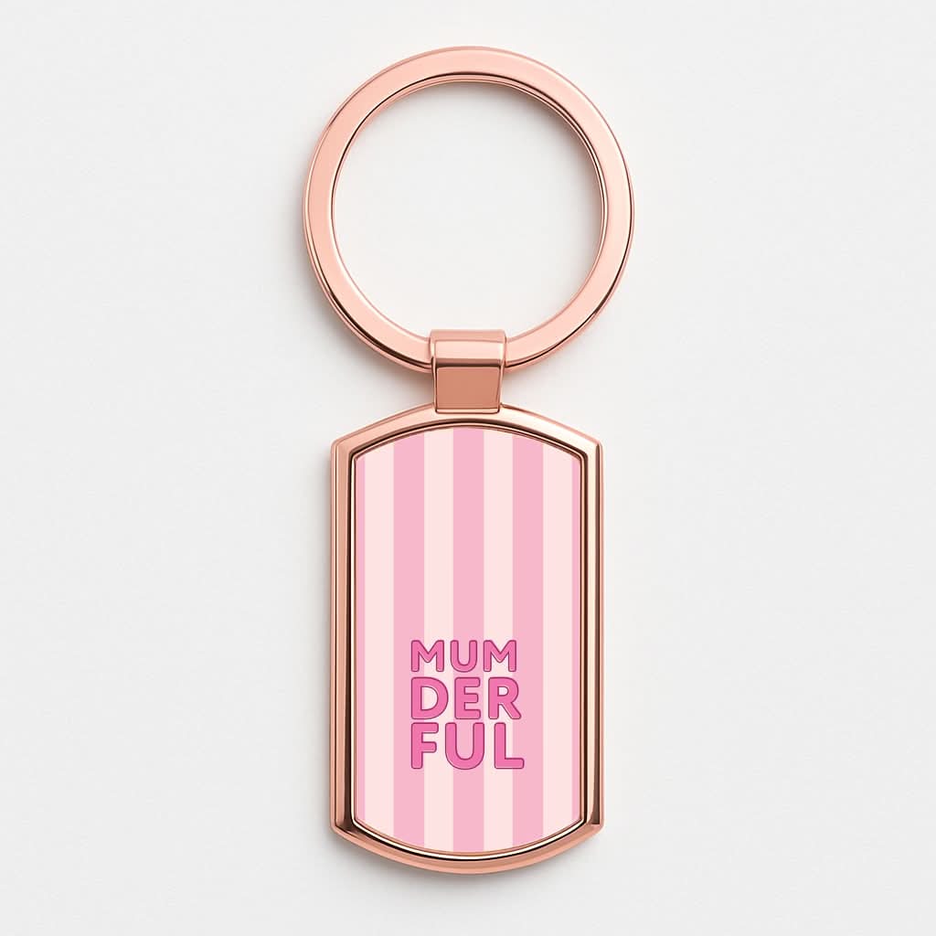 Mumderful Rose Gold Keyring