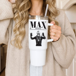 Max Blue And Red Tumbler