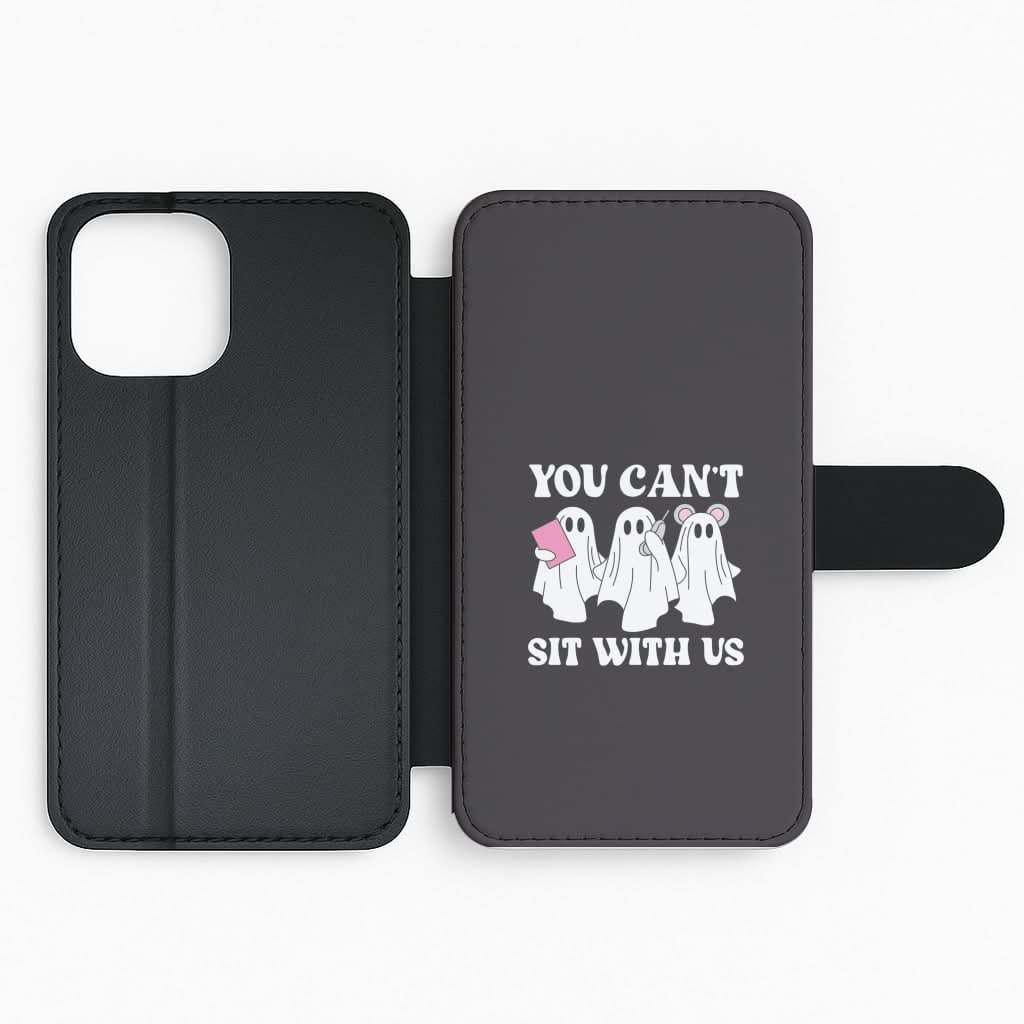 You Can't Sit With Us Ghosts Flip Phone Case