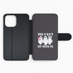 You Can't Sit With Us Ghosts Flip Phone Case