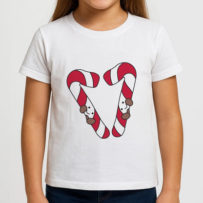 Christmas Candycane Plushies Girls T-Shirt