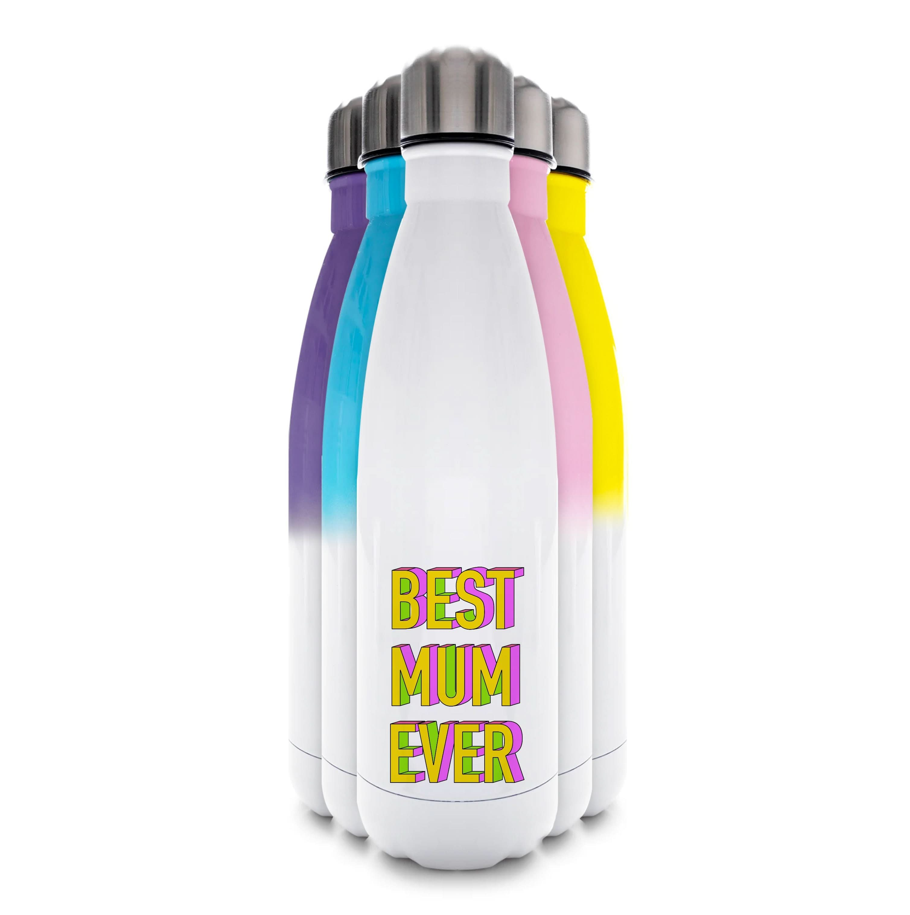 Geometric Best Mum Ever Water Bottle