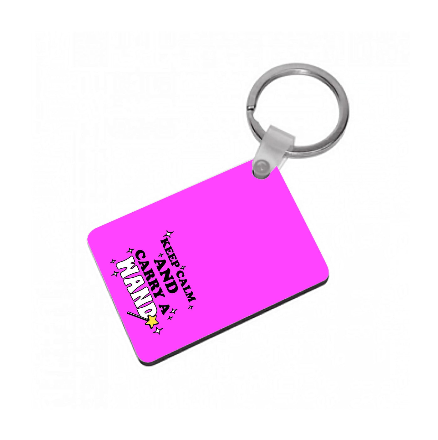 Keep Calm And Carry A Wand Keyring