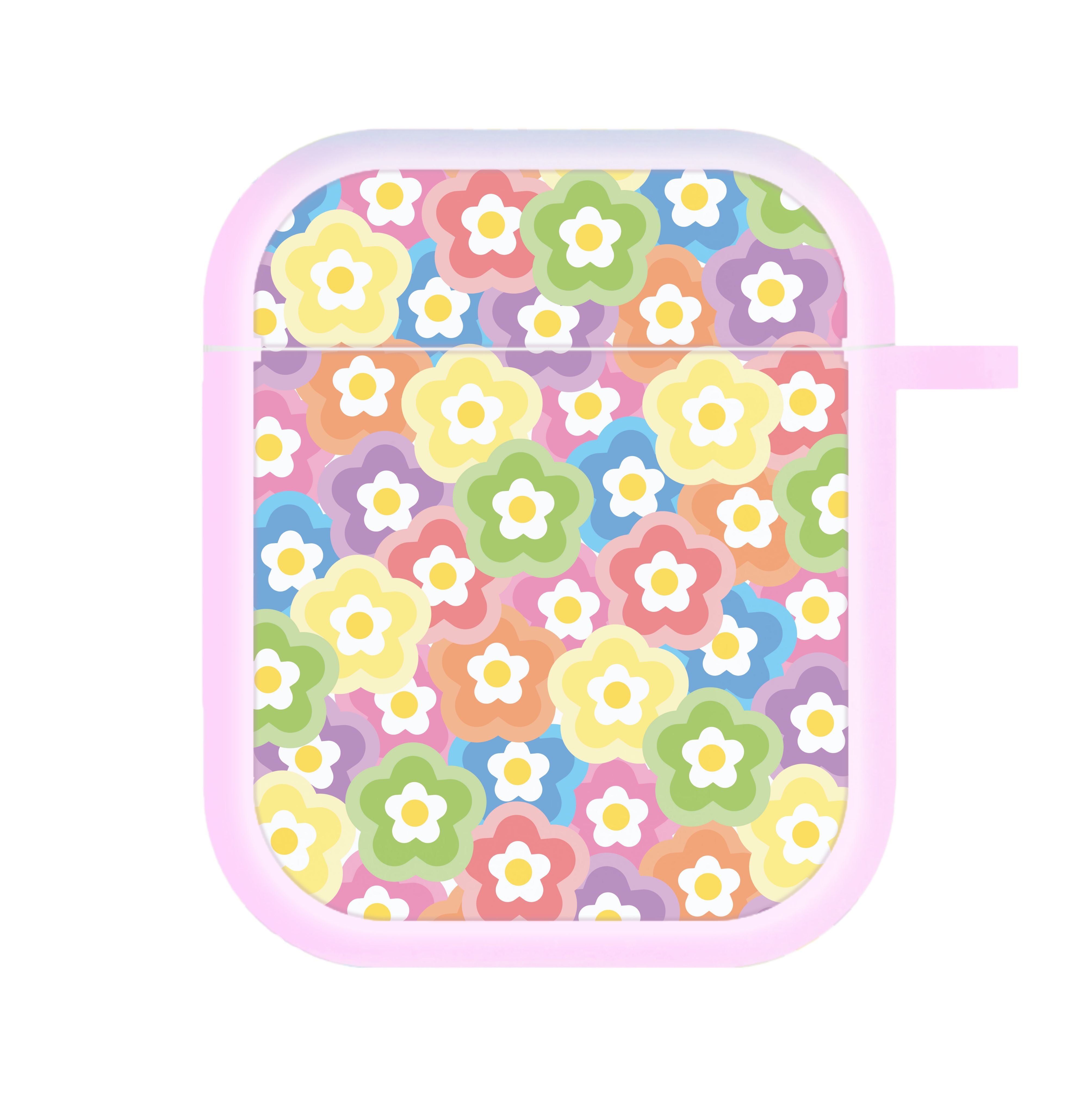 Psychedelic Flowers - Floral Patterns AirPods Case