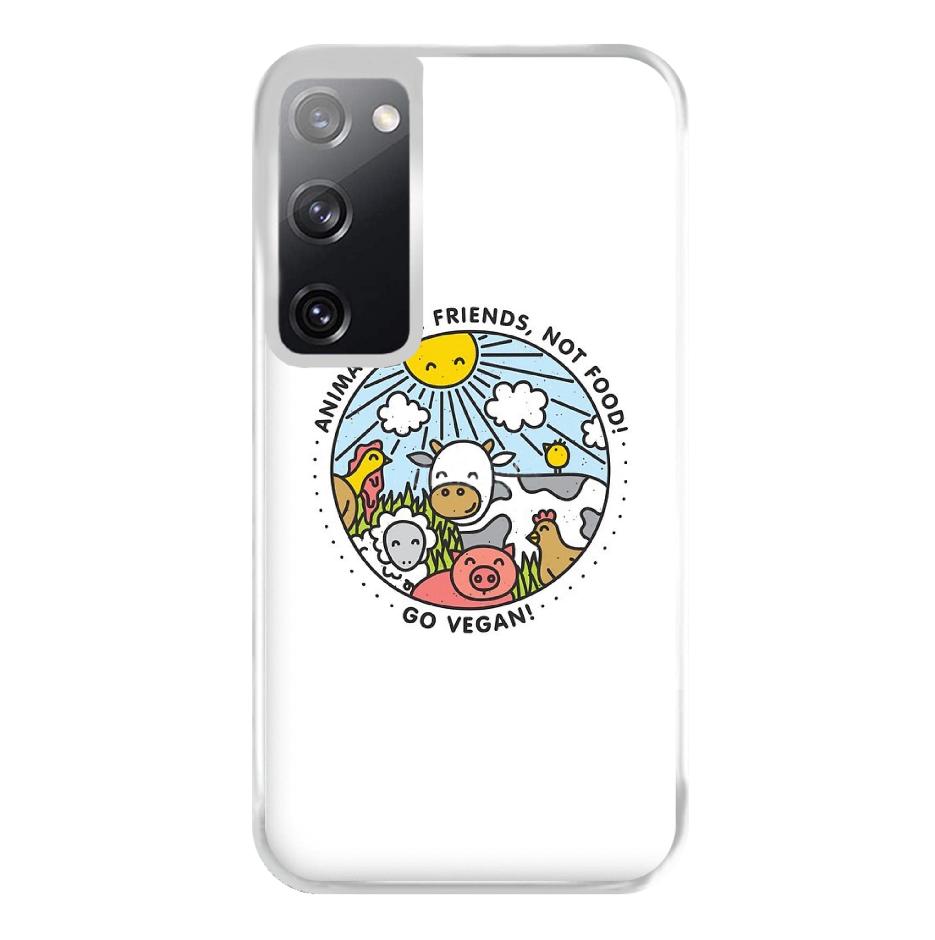 Animals Are Friends, Not Food - Vegan Phone Case