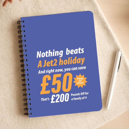Nothing Beats A Jet Holiday Notepad