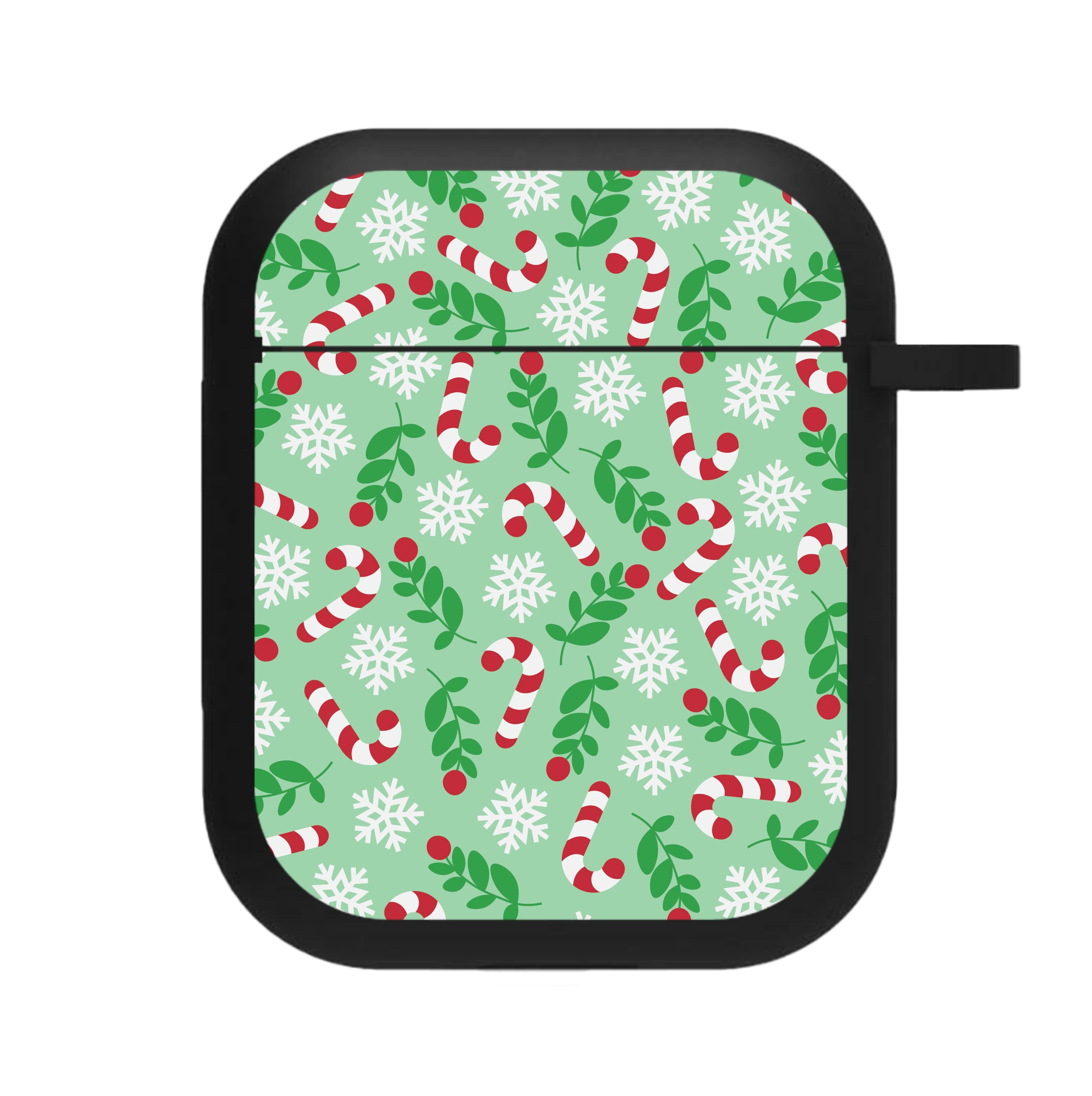 Snow Green Pattern AirPods Case