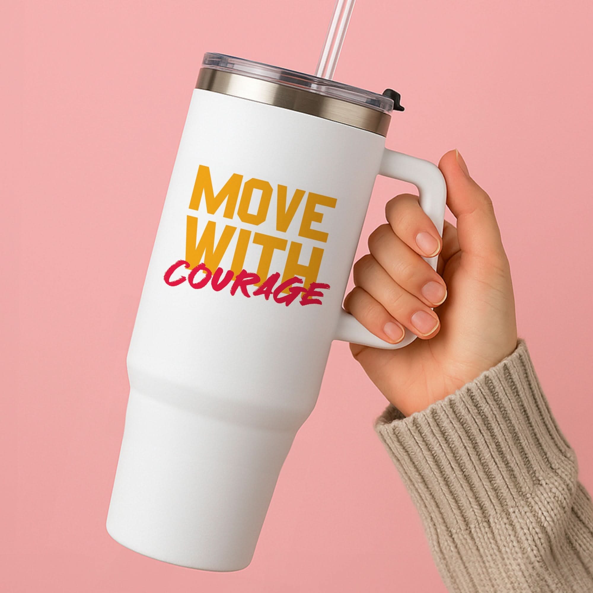 Move With Courage Tumbler