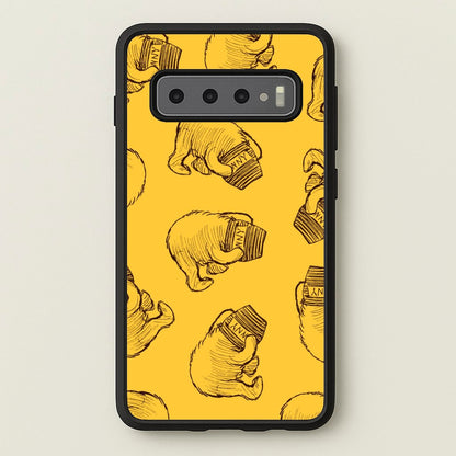 Winnie Honey Pot Pattern Galaxy S10 Plus Case