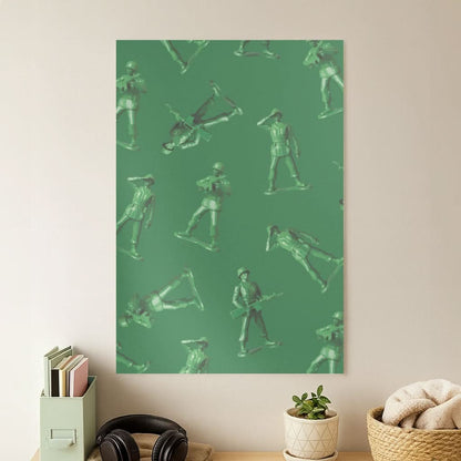 Toy Army Soldier Pattern Poster