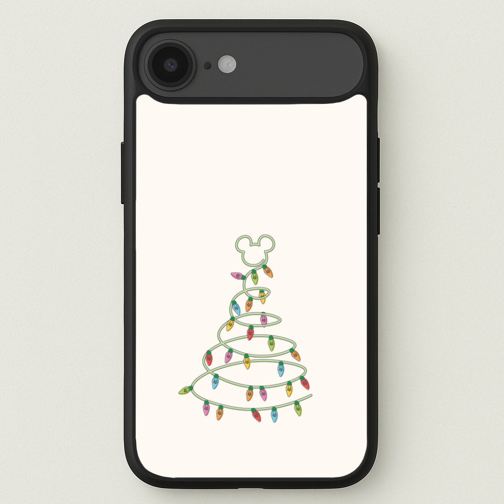 Cartoon Mouse Christmas Tree Lights iPhone 17 Air Case