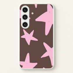 Chocolate & Strawberry Stars Galaxy S24FE Case