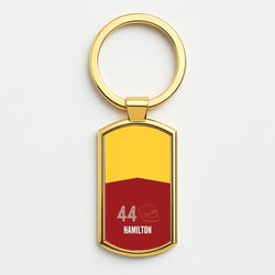 Hamilton Helmet 2026 Gold Keyring