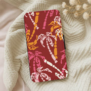 Abstract Palm Trees Pattern Flip / Wallet Phone Case 5