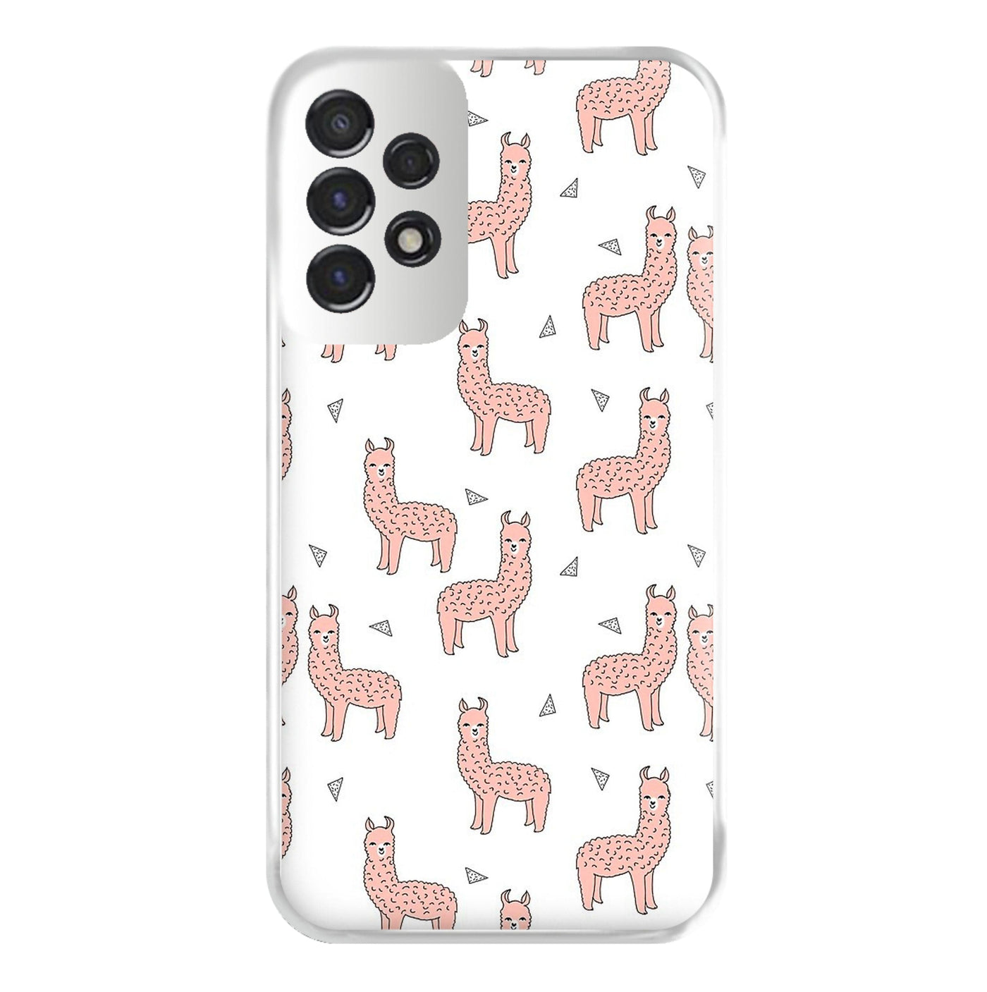 Pale Pink Alpaca Pattern Phone Case