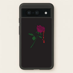 Dark Pink Rose Google Pixel 8 Case