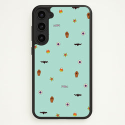 Minature Halloween Cartoons Pattern Galaxy S23 Case