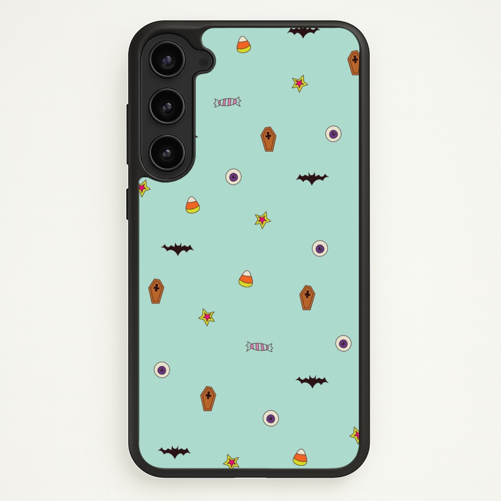 Minature Halloween Cartoons Pattern Galaxy S23 Plus Case
