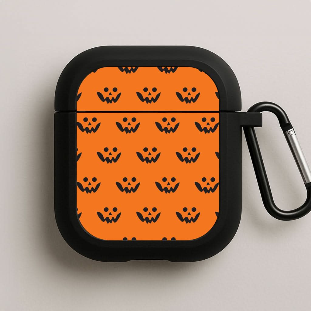 Carved Pumpkin Face Pattern AirPods Case