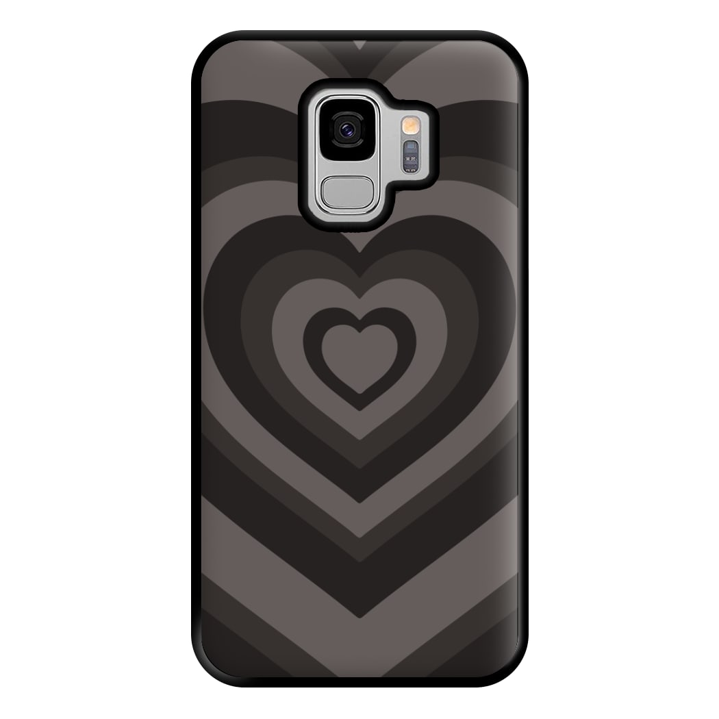 Abstract Black Heart Galaxy S9 Case