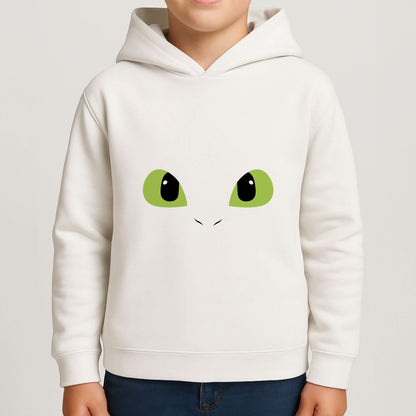Black Fury Dragon Face Boys Hoodie