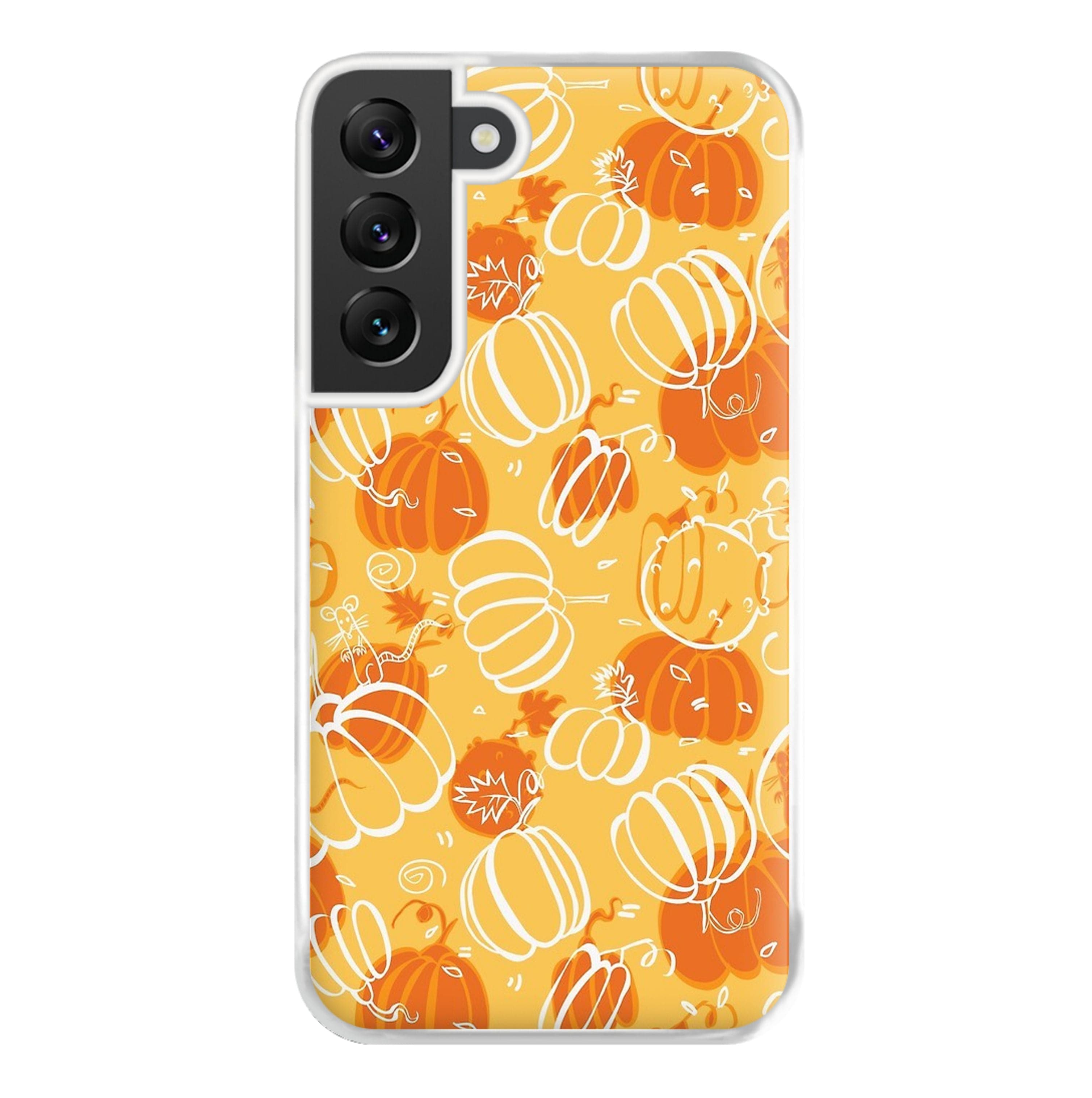 Drawn Pumpkin Pattern Phone Case